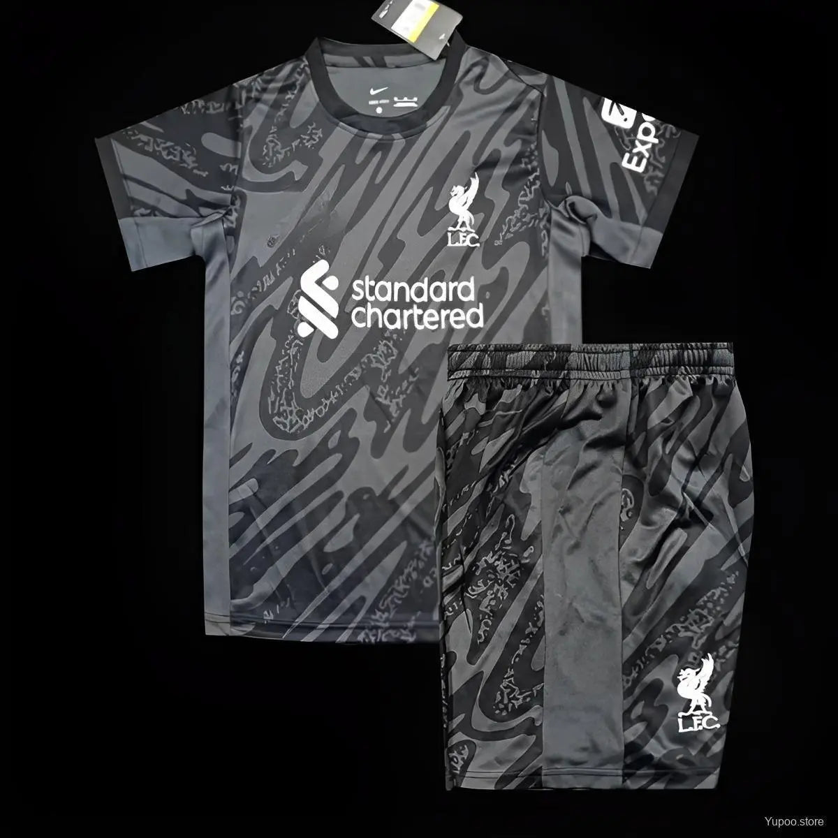 24/25 Ensemble Enfant Liverpool Black Goalkeeper - MaillotKing