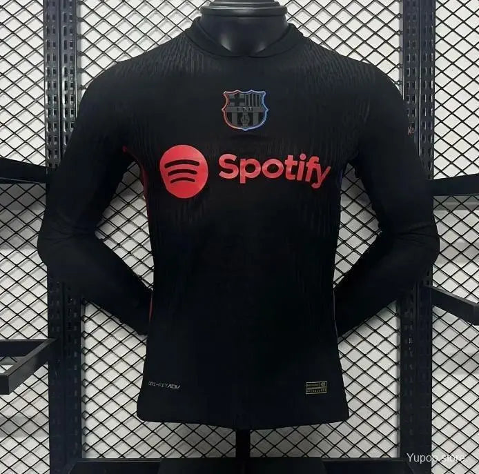 Maillot 24/25 Barcelone Noir Manches Longues - MaillotKing