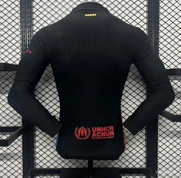 Maillot 24/25 Barcelone Noir Manches Longues - MaillotKing