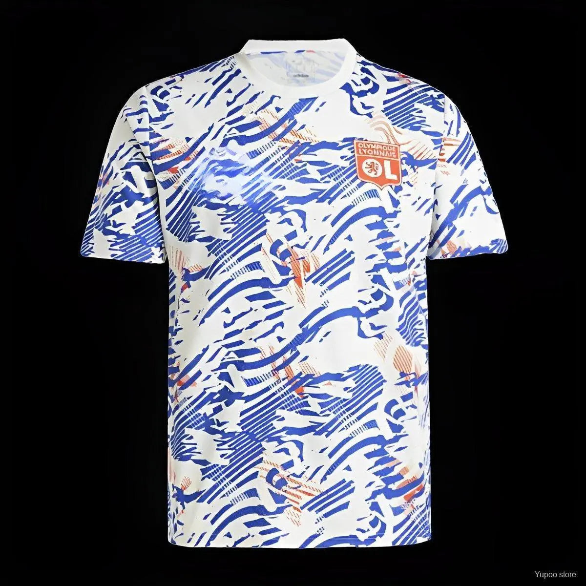 Maillot 24/25 Olympique Lyon Abstract Bleu Orange - MaillotKing