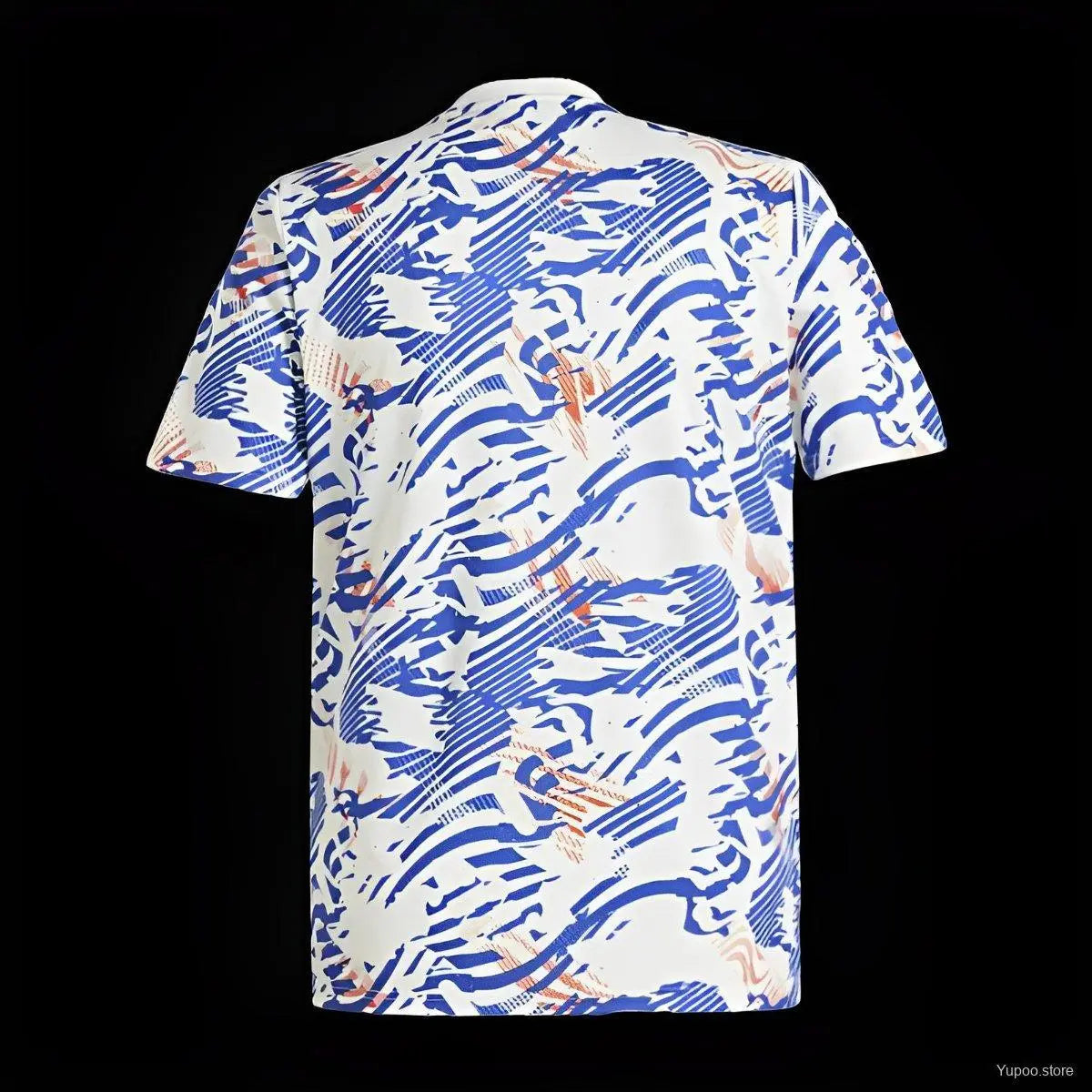 Maillot 24/25 Olympique Lyon Abstract Bleu Orange - MaillotKing