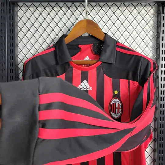Maillot AC Milan Retro 2007 2008 Manche Longue - MaillotKing