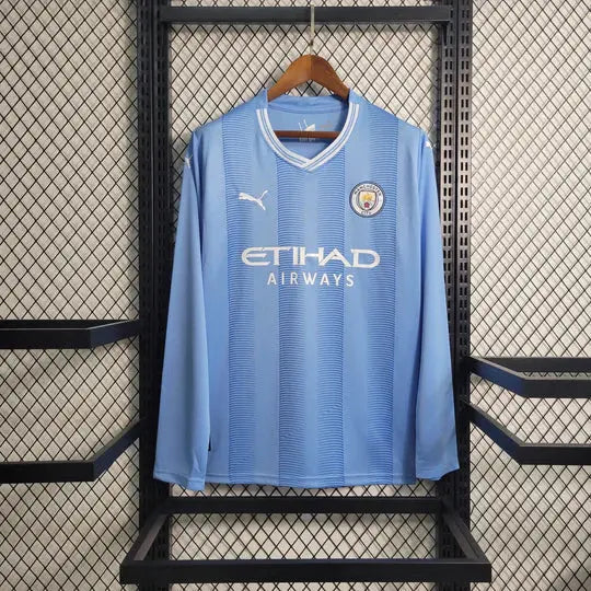 Maillot Manchester City 2023 2024 manches longues - MaillotKing