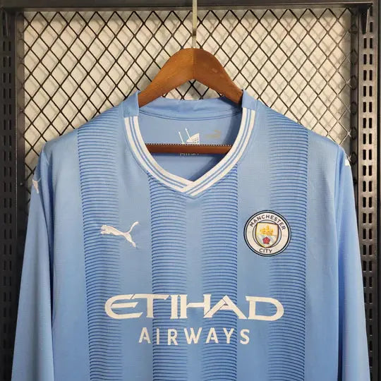 Maillot Manchester City 2023 2024 manches longues - MaillotKing