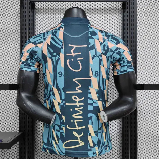 Maillot Manchester City Blue Retro Style Special Edition Shirt 24-25 - MaillotKing