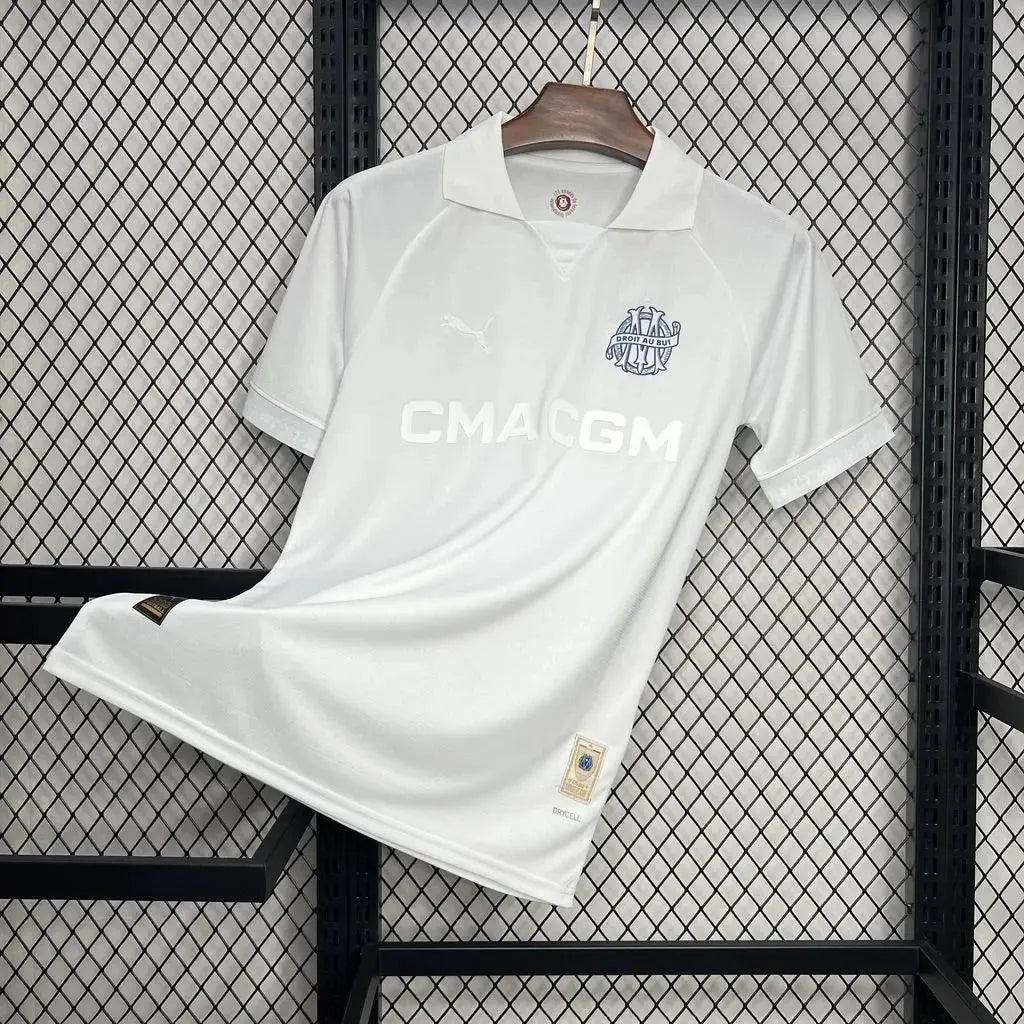 Maillot Olympique de Marseille foot 125 ans 2024 2025 OM blanc - MaillotKing