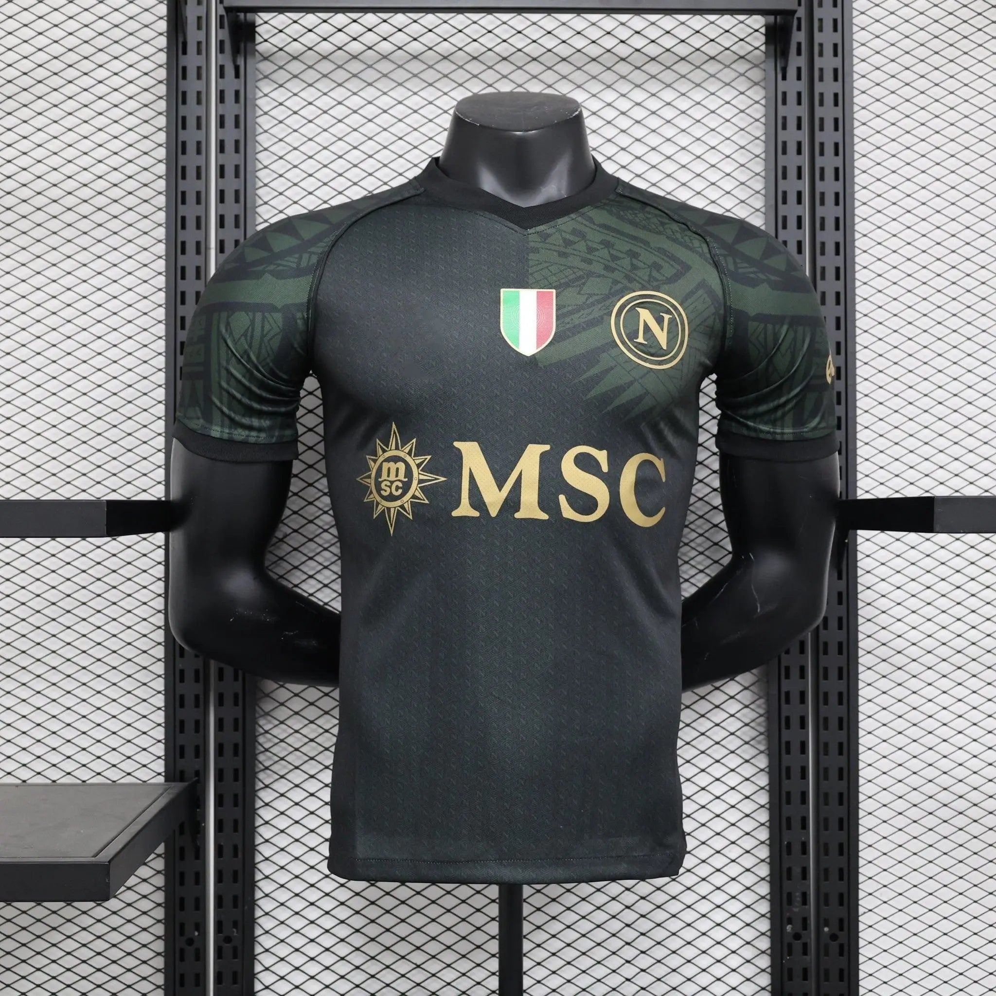 Naples maillot Édition spéciale version Player Vert Foncé 2023 2024 - MaillotKing
