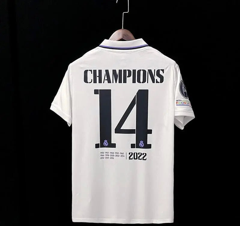 Real Madrid domicile Édition vainqueurs 14 Ligue Des Champions 2022 2023 - MaillotKing