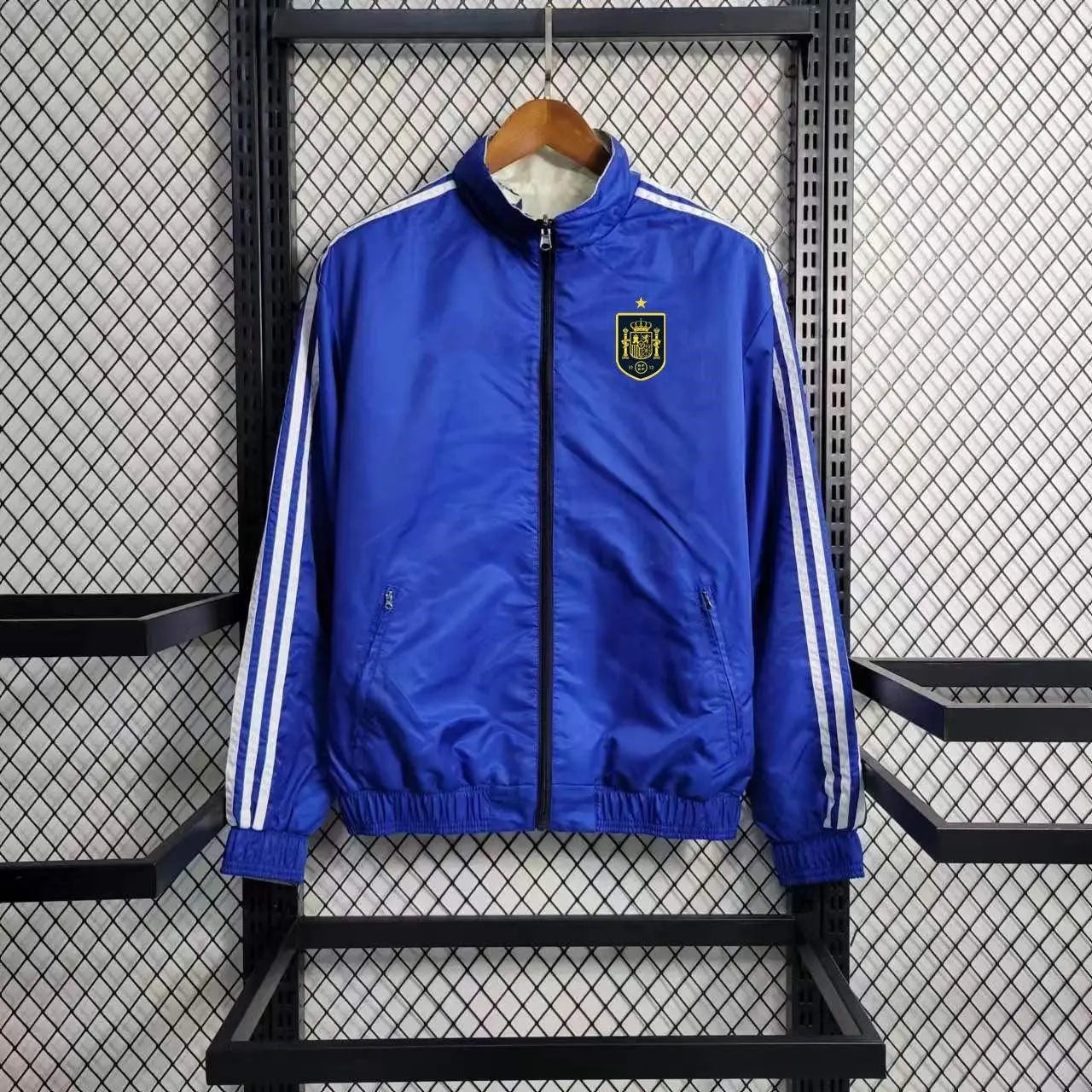 Veste coupe vent Espagne Bleu 2023 2024 L'Univers Du Maillot