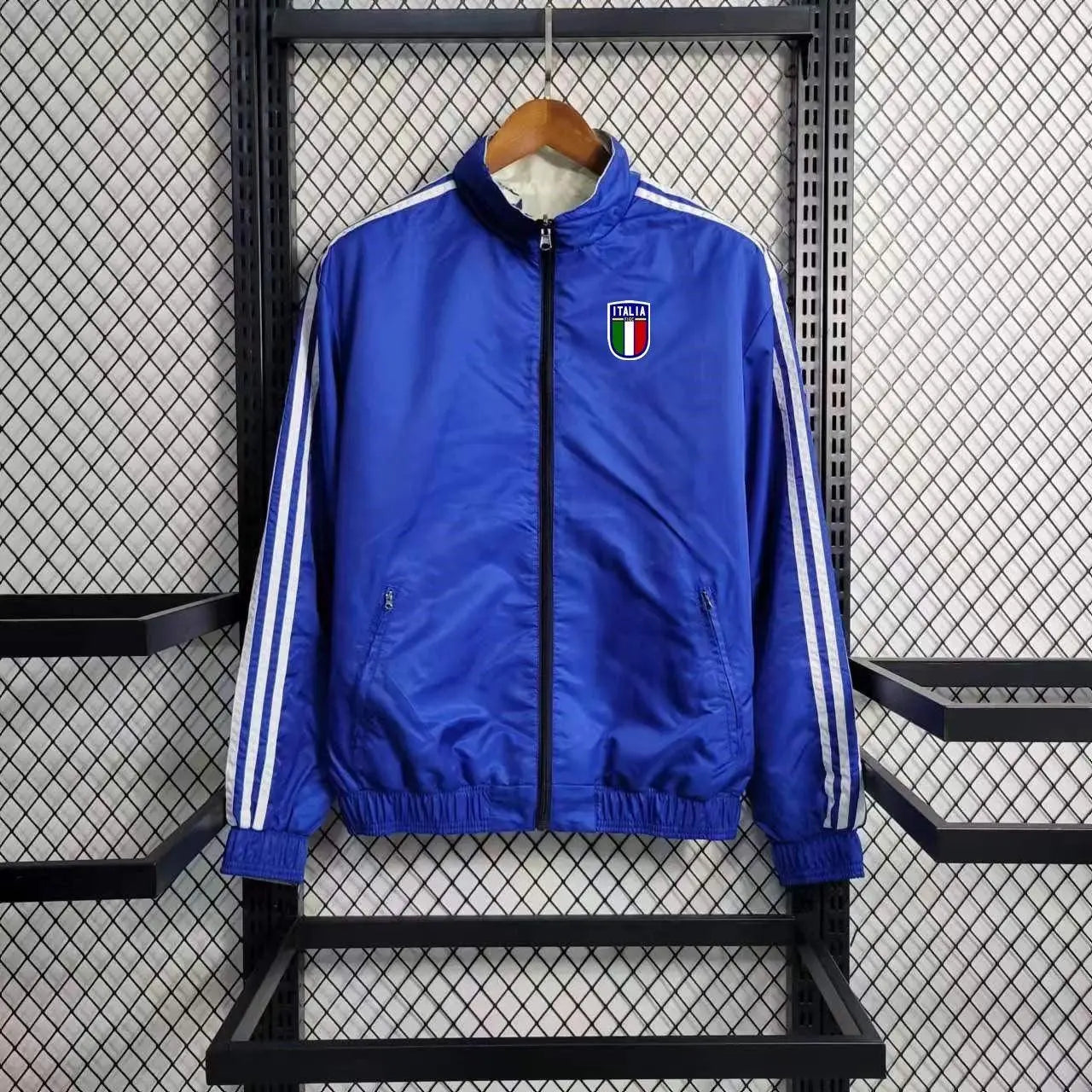 Veste coupe vent Italie Bleu 2023 2024 L'Univers Du Maillot
