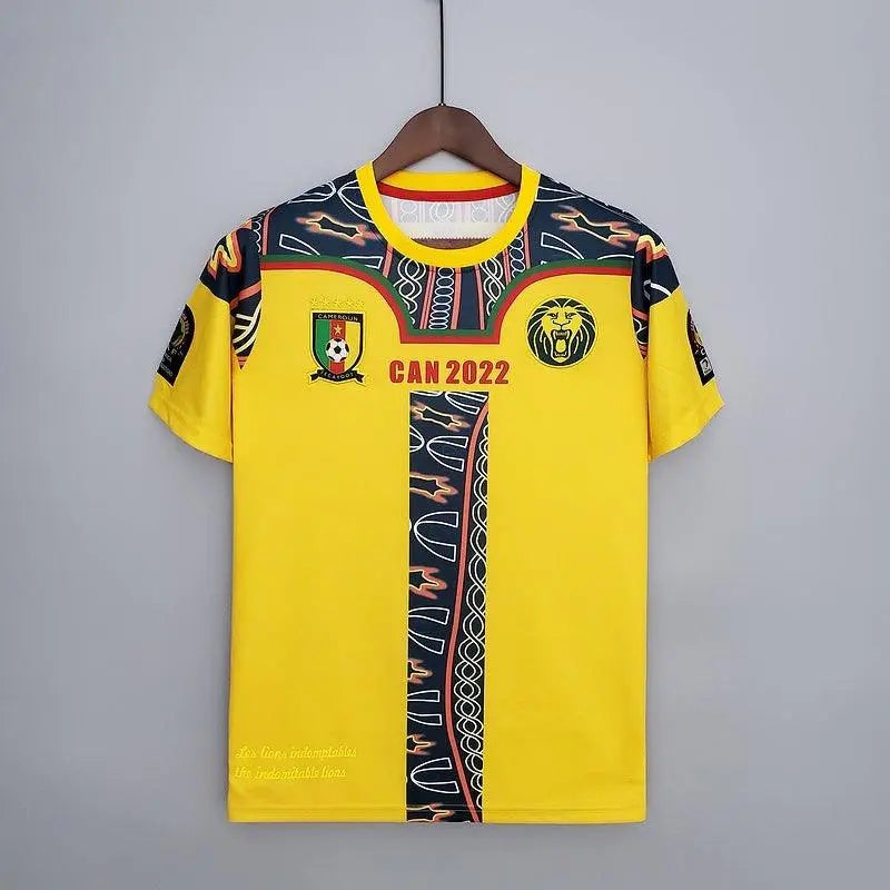 Cameroun maillot Édition spéciale Jaune 2022 - MaillotKing