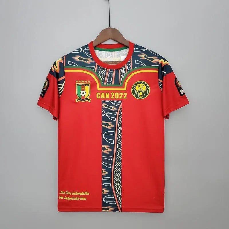 Cameroun maillot Édition spéciale Rouge 2022 - MaillotKing