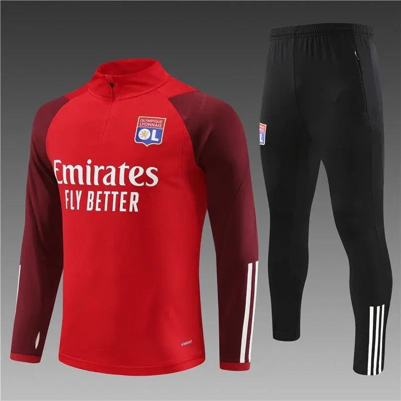 Ensemble Olympique de Lyon Rouge 2023 2024 L'Univers Du Maillot