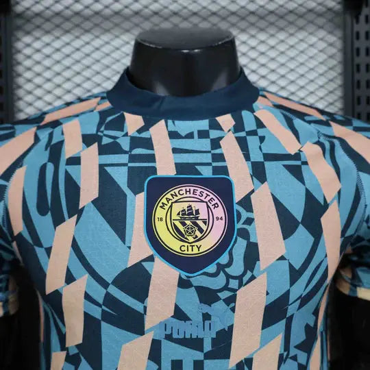 Maillot Manchester City Blue Retro Style Special Edition Shirt 24-25 - MaillotKing
