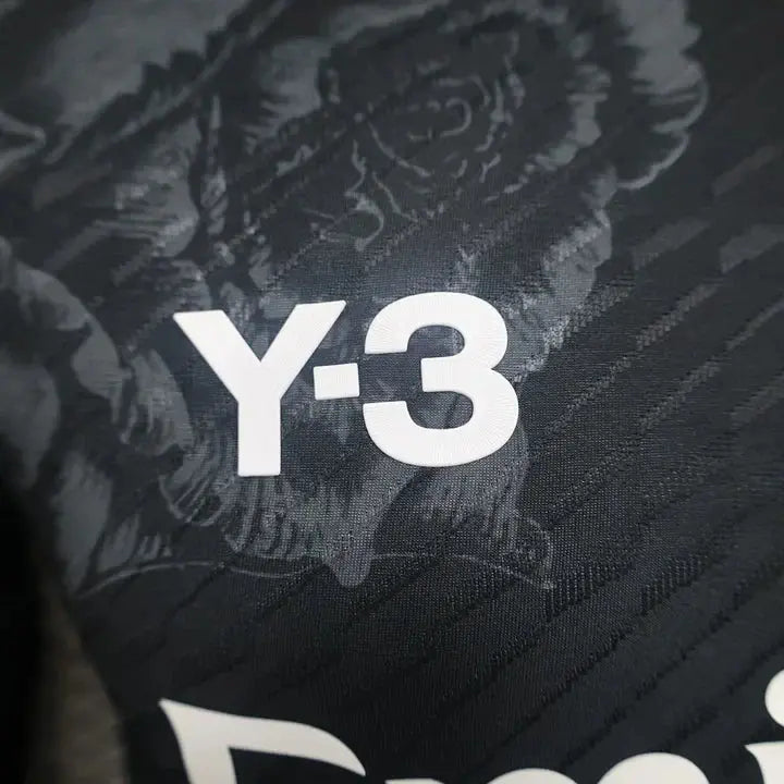 Maillot Real Madrid foot Y3 noir 2024 2025 - MaillotKing